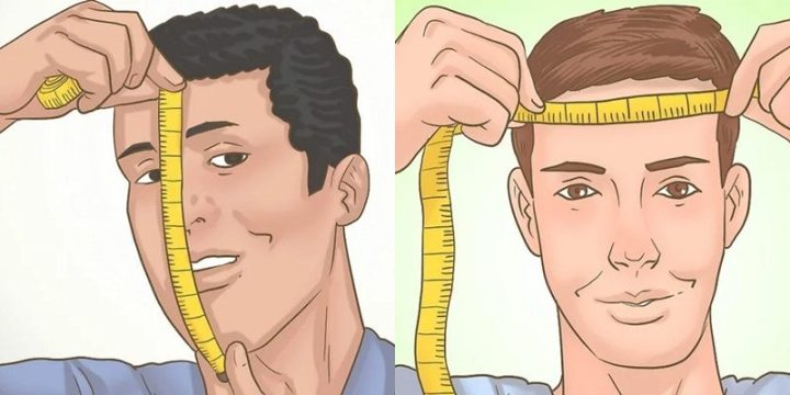 Đo độ rộng trán để xác định tỷ lệ gương mặt