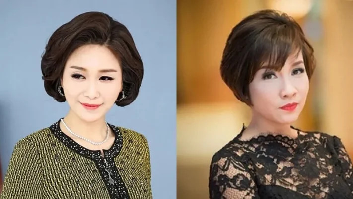 Hình ảnh minh họa các kiểu tóc ngắn trung niên thịnh hành